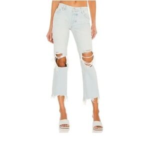 We The Free Paradise Blue Distressed Jeans NWT Size 24 $78
